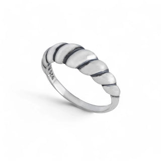Nina Designs Sterling Silver Tapered Twist Ring