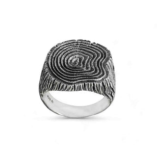 Nina Designs Sterling Silver Tree Stump Ring