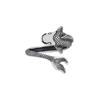 Nina Designs Sterling Silver Adjustable Lucky Koi Fish Ring