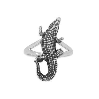 Nina Designs Sterling Silver Alligator Ring