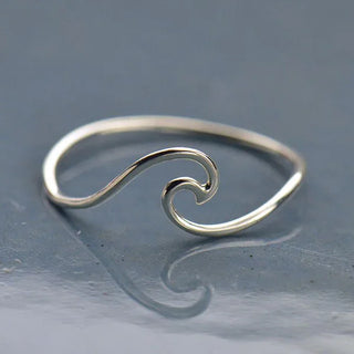 Nina Designs Sterling Silver Wave Ring