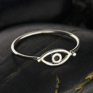 Nina Designs Sterling Silver Evil Eye Ring - All Seeing Eye Ring