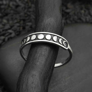 Nina Designs Sterling Silver Moon Phase Ring