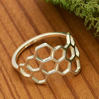 Nina Designs Sterling Silver Honeycomb Ring
