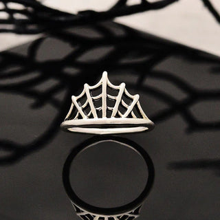 Nina Designs Sterling Silver Spiderweb Ring