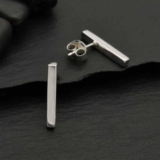 Nina Designs Sterling Silver Bar Post Earrings