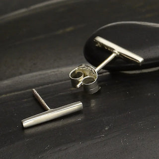 Nina Designs Sterling Silver Mini Bar Post Earrings