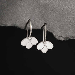 Nina Designs Sterling Silver Cupped Petals Earrings