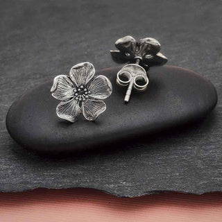 Nina Designs Sterling Silver Cherry Blossom Post Earrings