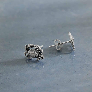 Nina Designs Sterling Silver Crab Post Earrings