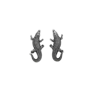 Nina Designs Sterling Silver Alligator Earrings