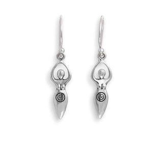 Nina Designs Sterling Silver Fertility Goddess Dangle Earrings
