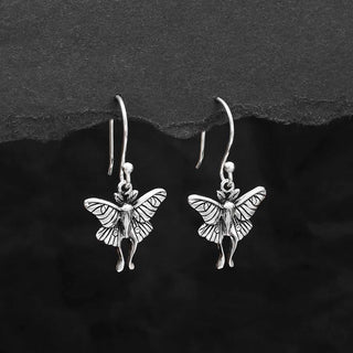 Nina Designs Sterling Silver Luna Moth Dangle Earrings