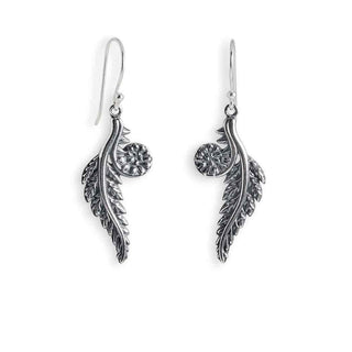 Nina Designs Sterling Silver Fern Dangle Earrings