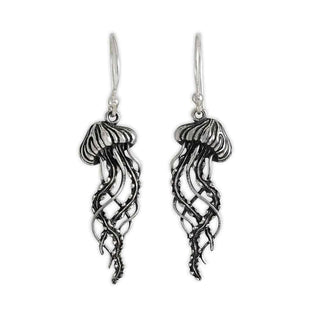 Nina Designs Sterling Silver Jellyfish Dangle Earrings