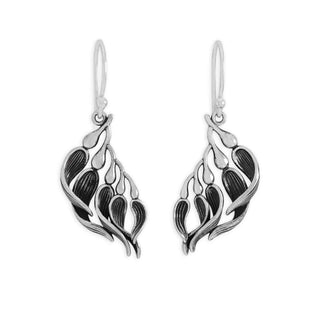 Nina Designs Sterling Silver Kelp Dangle Earrings