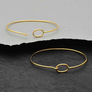 Nina Designs Bronze Charm Bracelet with Hook and Eye Closure