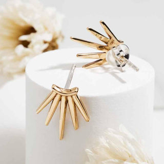 Nina Designs Bronze Five Spike Post Earrings