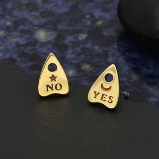 Nina Designs Bronze Ouija Planchette Post Earrings