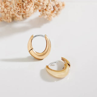 Nina Designs Bronze Teardrop Huggie Hoop