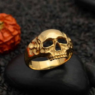 Nina Designs Bronze Chunky Skull Ring