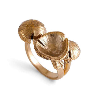 Nina Designs Bronze Mushroom Top Adjustable Ring