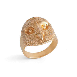 Nina Designs Bronze Owl Head Ring