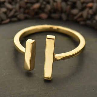 Nina Designs Bronze Adjustable Bar Ring