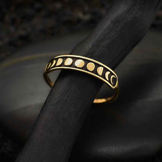 Nina Designs Bronze Moon Phase Ring