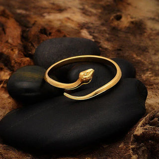 Bronze Adjustable Simple Snake Ring