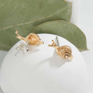 Nina Designs Bronze Snail Post Earrings