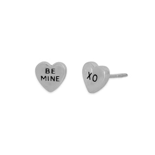 Candy Hearts Post Earrings - Be Mine & XO