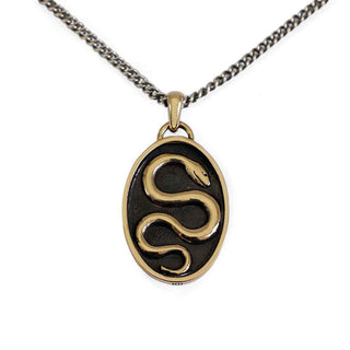 Nina Designs Shadowbox Necklace with Bronze Snake