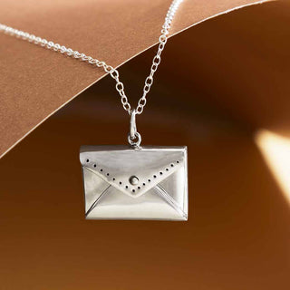 Nina Designs Sterling Silver Envelope Locket Necklace