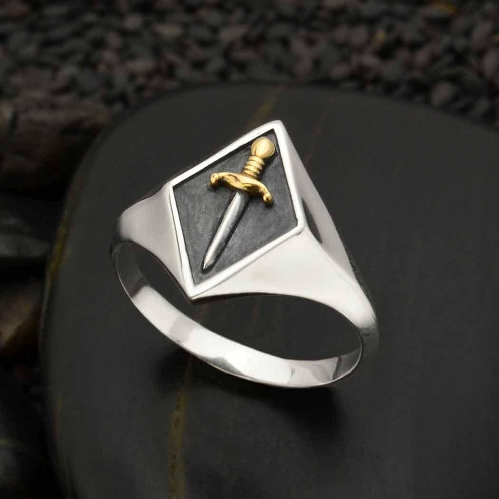 Sword Signet Ring - Nina Designs