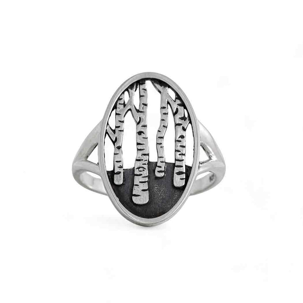 Birch Tree Oval Ring - Nina Designs