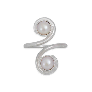 Pearl Swirl Adjustable Ring