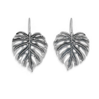 Monstera Leaf Hook Earrings