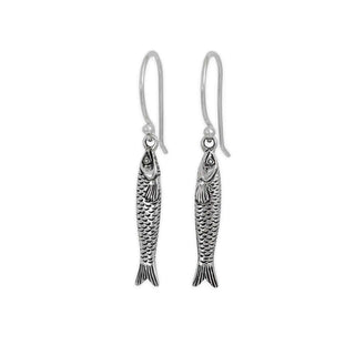 Small Sardine Dangle Earrings