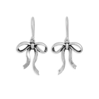 Dainty Bow Dangle Earrings