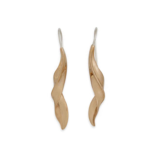 Long Leaf Hook Earrings