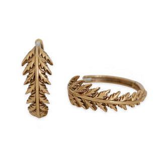 Fern Huggie Hoops
