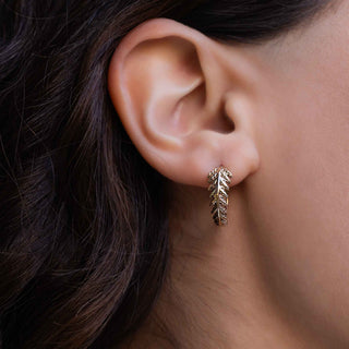 Fern Huggie Hoops