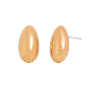Bronze Egg Post Earrings