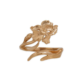 February Birth Flower Ring - Iris