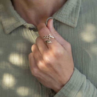 May Birth Flower Ring - Lily of the Valley