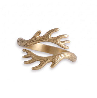 Bronze Antler Ring