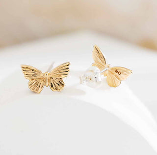 Nina Designs Bronze Butterfly Post Earrings