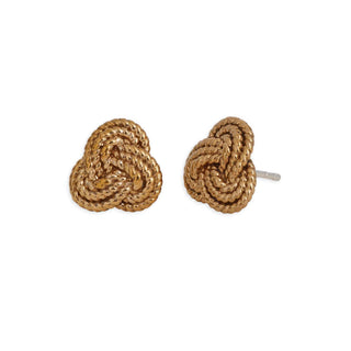 Rope Trinity Knot Post Earrings