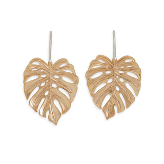 Monstera Leaf Hook Earrings